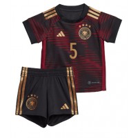 Echipament fotbal Germania Thilo Kehrer #5 Tricou Deplasare Mondial 2022 pentru copii maneca scurta (+ Pantaloni scurti)